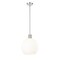 Z-Lite Margo 1 Light Pendant, Polished Nickel & White 7500P14-PN - alternate 1